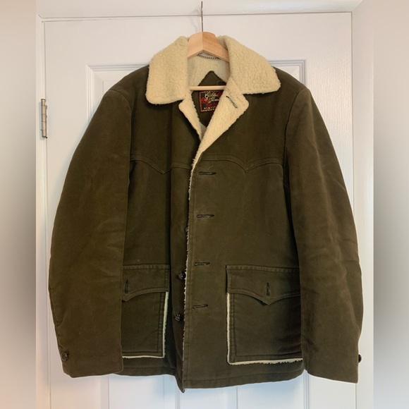 Vintage Brill Bros Golden Thread Sherpa Lined Men’s Coat, 42 - Picture 1 of 7